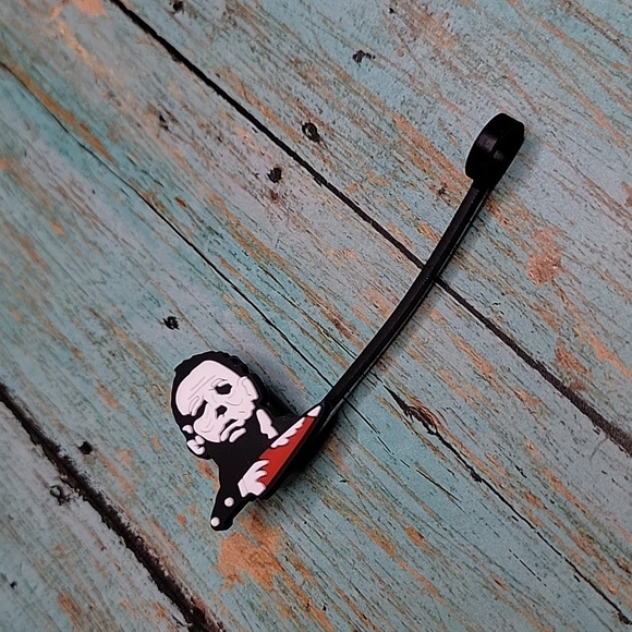 Michael Myers Halloween Straw Toppers - Picture 3 of 5